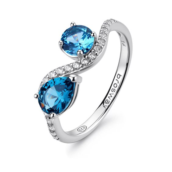 Anello Brosway Donna FANCY - CLOUD LIGHT BLUE in Argento FCL138C-14 - FCL138C-14